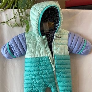 Reversible Columbia Baby Snowsuit